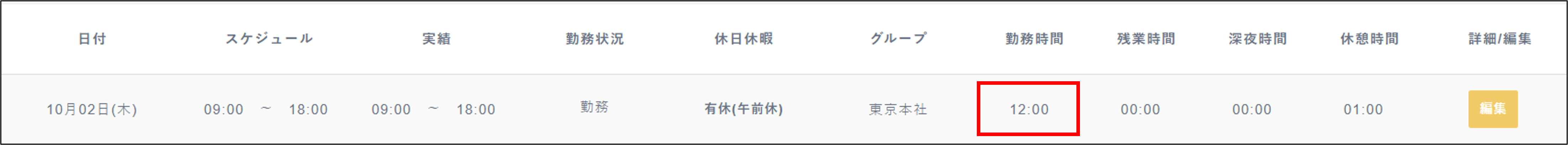 休暇の時間計上設定＞設定する_休暇範囲の勤務計上＞計上する_半休例.png